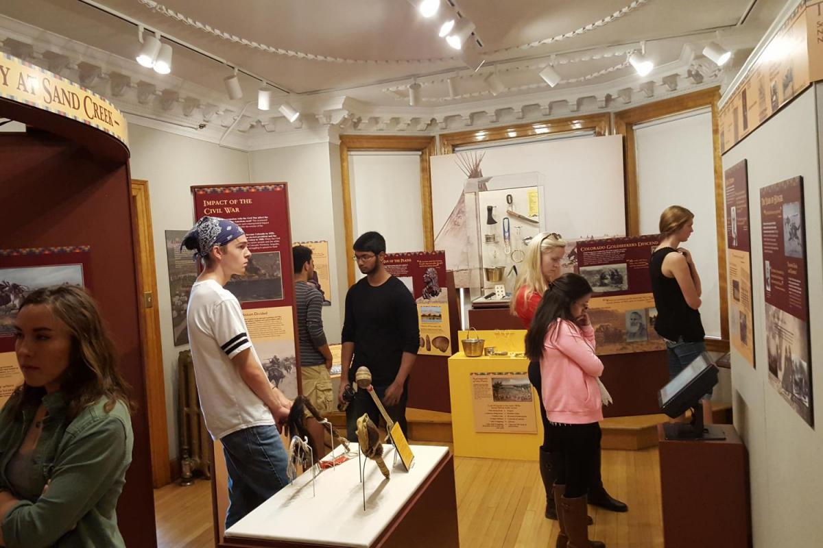 Norlin Scholars at the Chief Niwot Exhibit