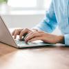 person on laptop